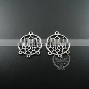 28*33mm Antiqued Silver Indian Dream Catcher Net Spider Meb DIY Pendant Charm Supplies Findings 1820277 thumbnail-2