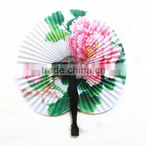 Jy5003Low Price High Quality Perfect Gift Printed Folding Paper Hand Fan,Classic Folded Paper Fan ,Children's Small Folding Fan thumbnail-3