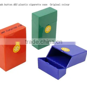 Original Color Plastic Cigarette Case. Automatic Open Plastic Cigarette Case. thumbnail-1