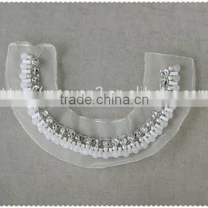 Latest Design Crystal Rhinestone Beaded Collars, Handmade Elegant Rehinestone Beaded Necklace thumbnail-5