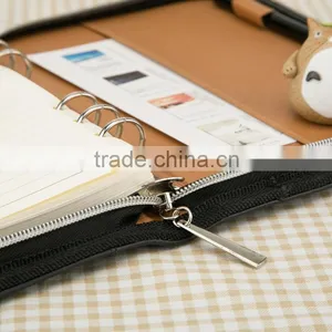 Soft Luxury PU Leather Business Meeting Organizer Notebook With Pen/card thumbnail-5