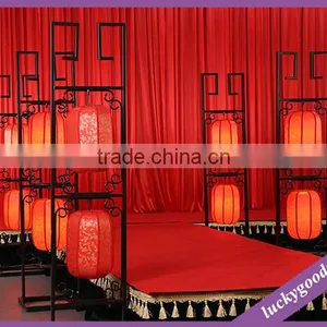 Floor Standing Red Large Chinese Lanterns for Indoor Decoration thumbnail-4