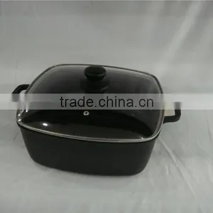 Square Cassrole With Glass Lid thumbnail-2