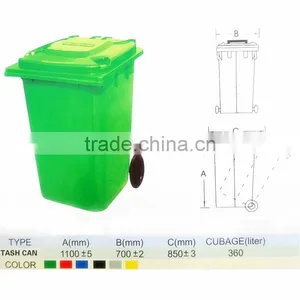 50/100/120/240/360/660 Liter Outdoor Mobile Garbage Bin thumbnail-6