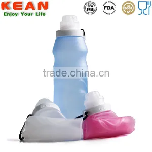 Medical Grade Silicone Sports Water Bottle Foldable Silicone Water Bottle thumbnail-6