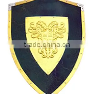 3D Glittery Dragon Shield Plaque Double Plated Gragon With Sword Shield Plaques thumbnail-2