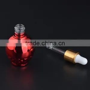 New Design UV Gel Colored Empty Glass Dropper Bottle 12ml Essential Oil Glass Bottle With Childproof Cap thumbnail-6