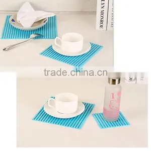 DIY Stripes Soft PVC Anti-slip Kitchen Hot Pats thumbnail-1