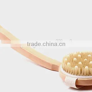 Wooden Bath Brush With Massager Dot thumbnail-1