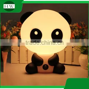 Plastic Decorative Cartoon Panada Eye Protection Rechargeable Led Study Reading Desk Table Night Light Lamp thumbnail-1