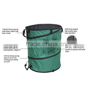 Gardzen 45 Gallon Pop Up Gardening Bag With Extra 40 Gallon Gardening Bag - Reusable Pop-Up Yard Lawn Garden Leaf Waste Bag thumbnail-3