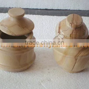 UNIQUE MARBLE CANDY JARS POTS HANDICRAFTS thumbnail-4