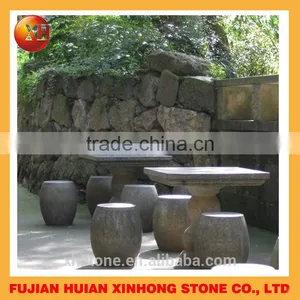 Nature Stone Table and Chairs With High Polished on Top thumbnail-6