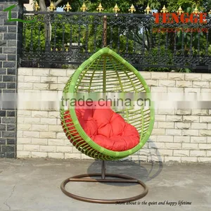 Happy Llife Plastic Rattan Water Drop Shaped Swing Chair thumbnail-1