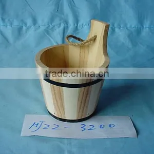 Wooden Bucket, Wooden Crafts thumbnail-1