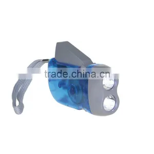 Promotional Plastic Translucent Torch Dynamo Charging Led Light thumbnail-4