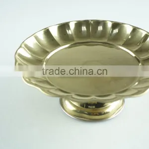 Tribute Tray /stainless Steel Wedding Serving/golden Candy Dishes thumbnail-3