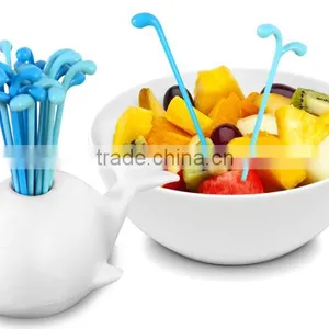 Wholesale Stock Small Order Lovely Beluga Fruit Fork thumbnail-2