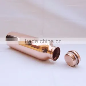 BPA FREE 30 OZ 100% COPPER SEAMLESS WATER DRINKING BOTTLE , TRAVELLERS SPILL PROOF WATER BOTTLE thumbnail-3