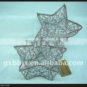 Silver Wire Star Handicraft Gift Set of Two thumbnail-1