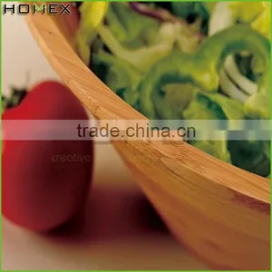 Large Bamboo Salad Serving Soup Bowl/Homex_Factory thumbnail-1