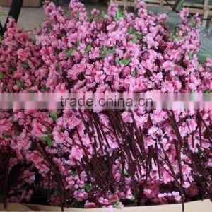 8ft Pink Silk Flower Tree Fake Blossom in Wholesale Price for Indoor Decoration thumbnail-2