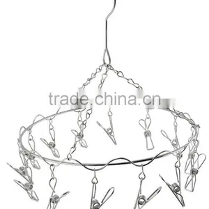 HIGH QUALITY Clothes Hangers,multifunctional Hangers,dry Hangers 12 Sets of Clips YZ2141S thumbnail-1