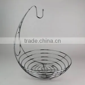 Fancy Modern Design Home Kitchen Accessories Metal Wire Fruit Basket thumbnail-2