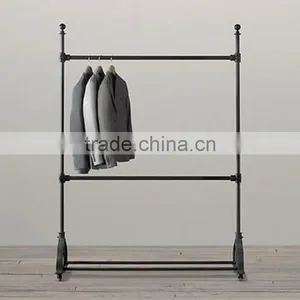Fashion Design Super Mall Clothes Store Hanging Metal Clothes Display Rack thumbnail-1