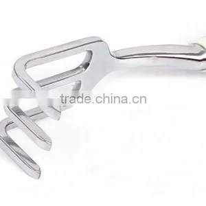 Three Teeth Mini Garden Hand Metal Rake thumbnail-4