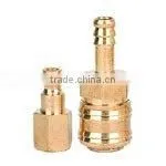Solid Brass EU Standard Quick Hose Connector 1/2" 5/8" 3/4" Hose Regular High Quality Big Quantity Brass Hose Quick Connector thumbnail-1