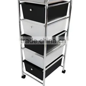 Colorful 10 Tier Plastic Storage Drawer Cart thumbnail-6