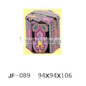 Octangular Coffee Tin Box With Handle and Lock thumbnail-1