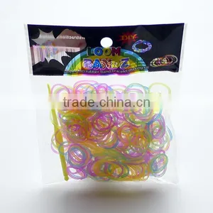 DIY LOOM BANDS BRACELET MAKING KIT INCLUDES 300 Colorful RUBBER BANDS LOOM CLIPS thumbnail-4