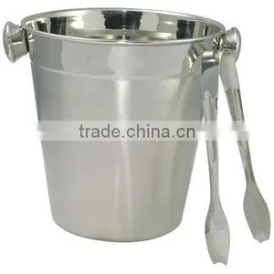 Stainless Ice Bucket With Tonge thumbnail-2