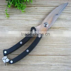 New 10" Kitchen Shears Stainless Steel Poultry Chicken Bone Serrated Scissors thumbnail-1