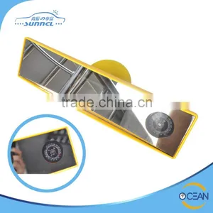 Easy Installation 360 Degree Angle Adjustable Car Mirror , Convex Mirror With Compass thumbnail-1