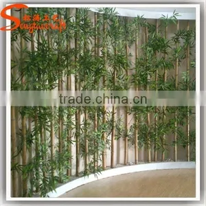 China Manufacturer Common Plastic Decorative Artificial Lucky Bamboo Fence for Sale thumbnail-1