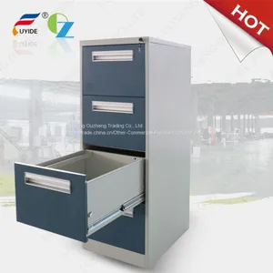 Colorful Office Steel Filing Cabinet With 3 Vertical Drawer for Any Office Environment thumbnail-2