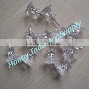 Decorative 26mm Transparent Large Giant Plastic Push Pins thumbnail-1