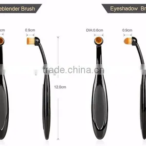 New Professional 10 Pcs Soft Oval Toothbrush Design Makeup Brush Sets Foundation Brushes Cream Contour Powder Blush Conceal thumbnail-3