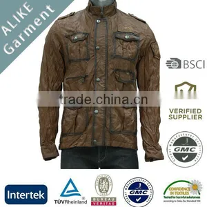 ALIKE Brand Fashion Man Real Leather Jacket thumbnail-1