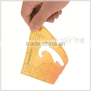 Kearing Brand, Plastic Triangle Scale Ruler, With 1/4 &1/5 Size Normal Printed, Economical Scale Ruler # 8545B thumbnail-3