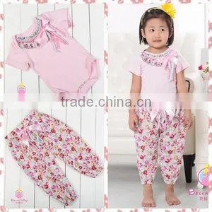 2016 New Girls Cute Outfits Cotton Shirt+pants Spring Pettiset Baby Gift Clothing Set thumbnail-6