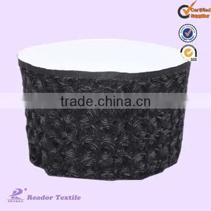 Round Rosette Banquet Table Skirting for Wedding thumbnail-1
