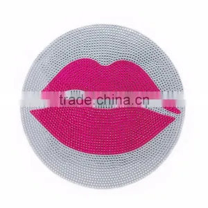 China Custom Stickers Factory Laptop Adhesive Rhinestone Stickers Pink Nail Polish Acrylic Sticker thumbnail-5