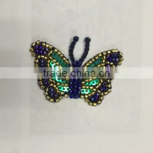 New Machine Made Crochet Animal Bead Applique thumbnail-3