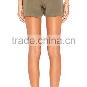 MGOO Casual Wear Nylon Running Pants For Women High-Waisted Drawstring Dri Fit Shorts Wholesale thumbnail-4