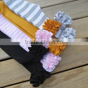 Wholesale Christmas Clothing In China,Baby Girls Cotton Striped Ruffle Pants,Icing Legging thumbnail-1
