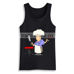 2016 Hot Sale Custom Print Fashion Blank Gym Mens Stringer Singlet Wholesale thumbnail-2